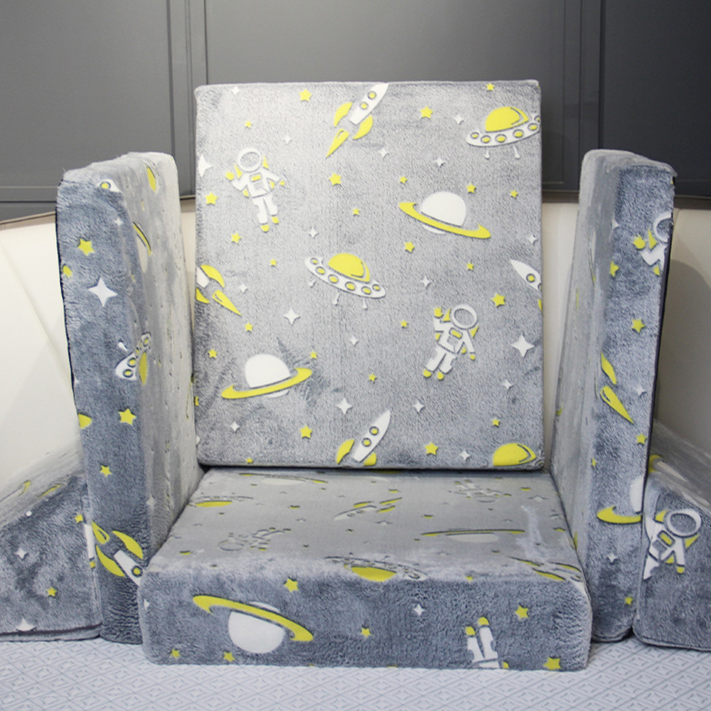 Fluorescerande multifunktionell barnsoffa