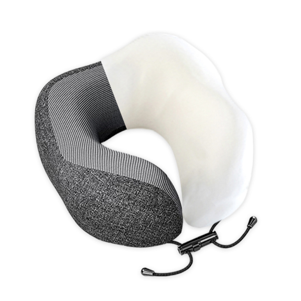 U-formad avtagbar nackkudde av memory foam