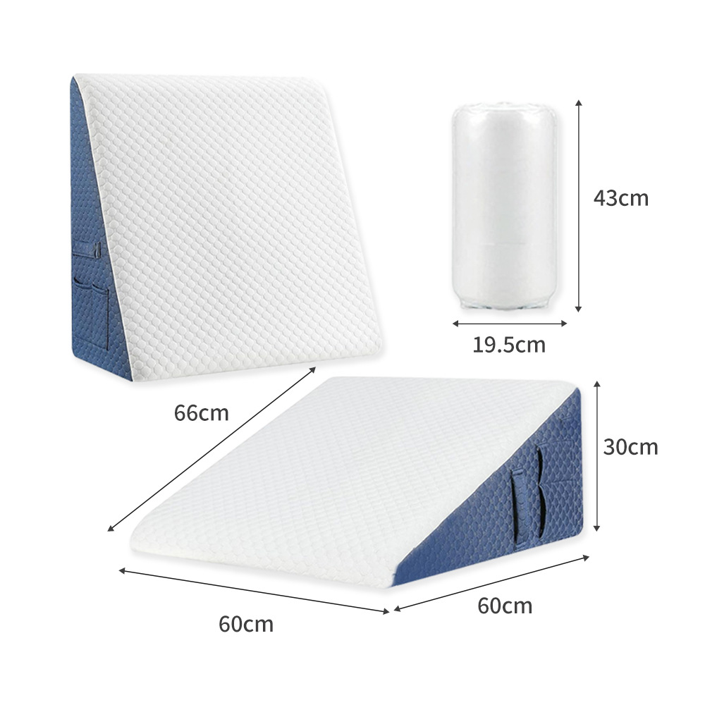 Triangulärt multifunktionellt Memory Foam-ryggstöd