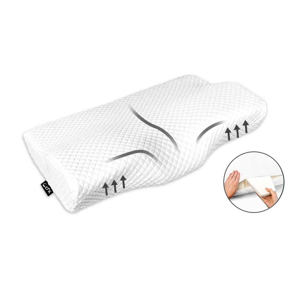 Memory foam fjärilsformad kudde