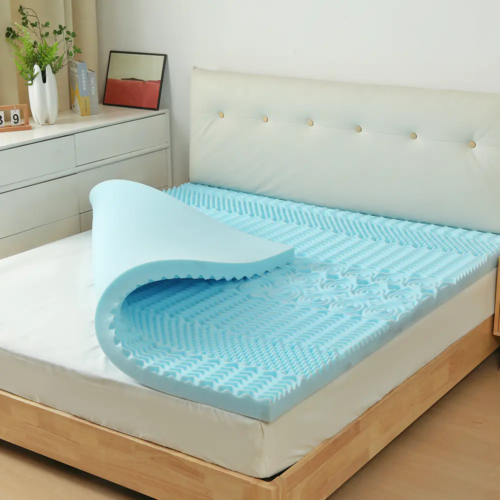 Präglad memory foam gelmadrass
