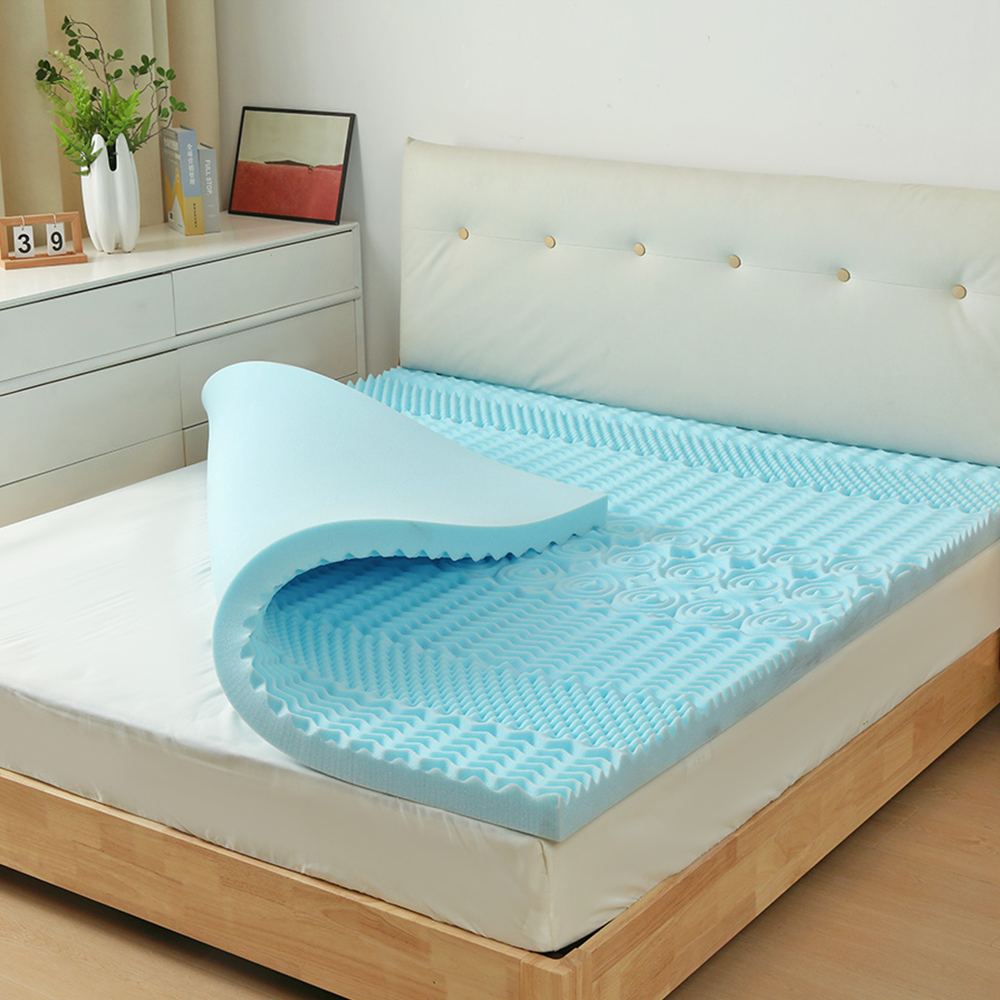 Präglad memory foam gelmadrass